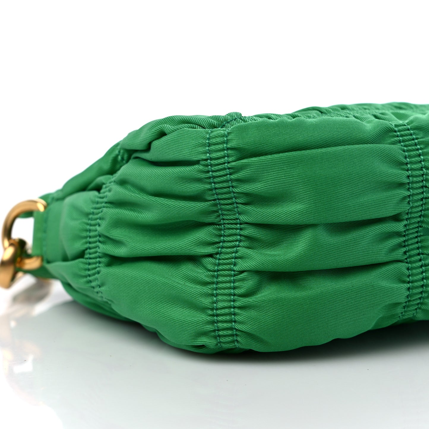 Tessuto Nylon Gaufre Wristlet Mint Green