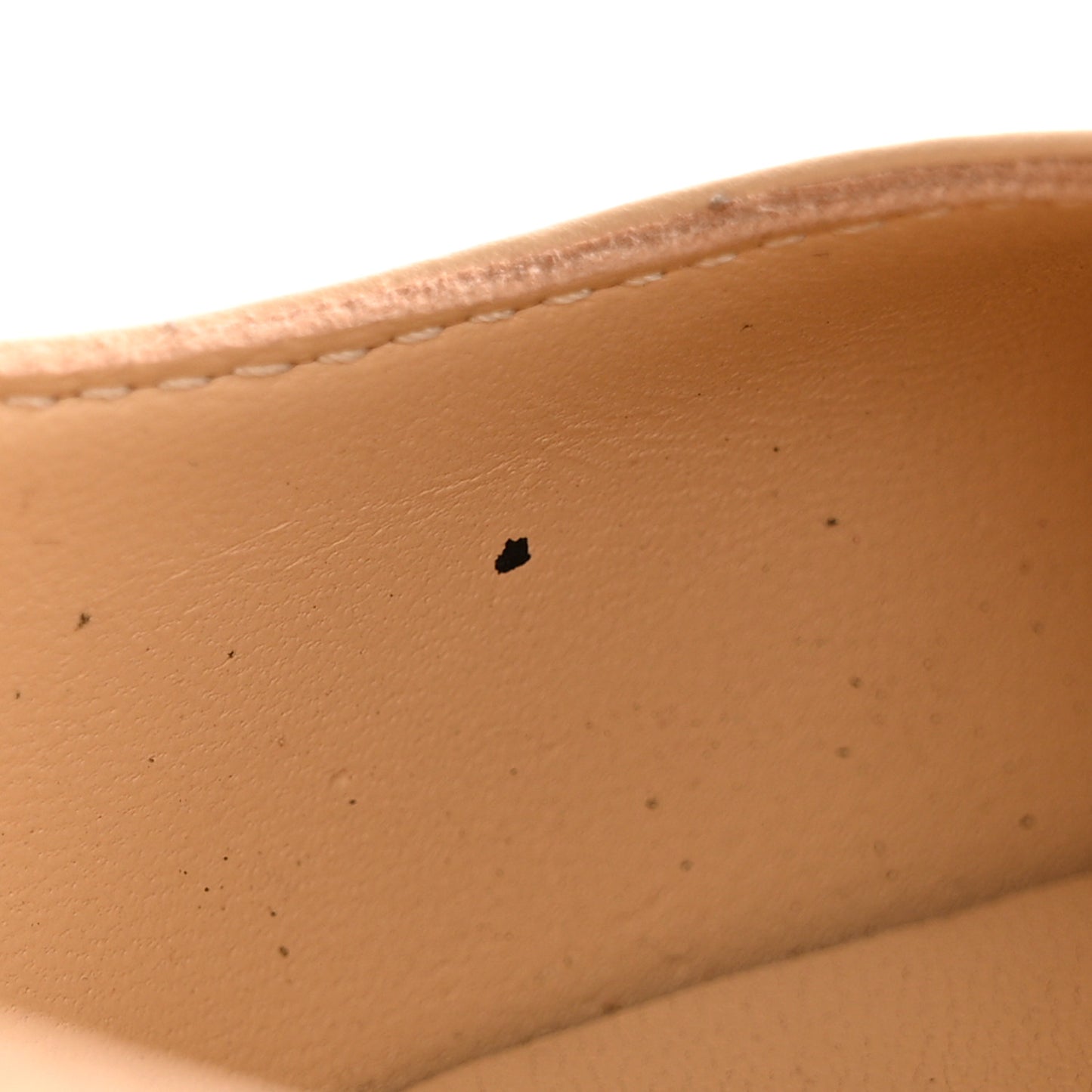 Lambskin Cap Toe CC Uniform Pumps 36 Beige Black
