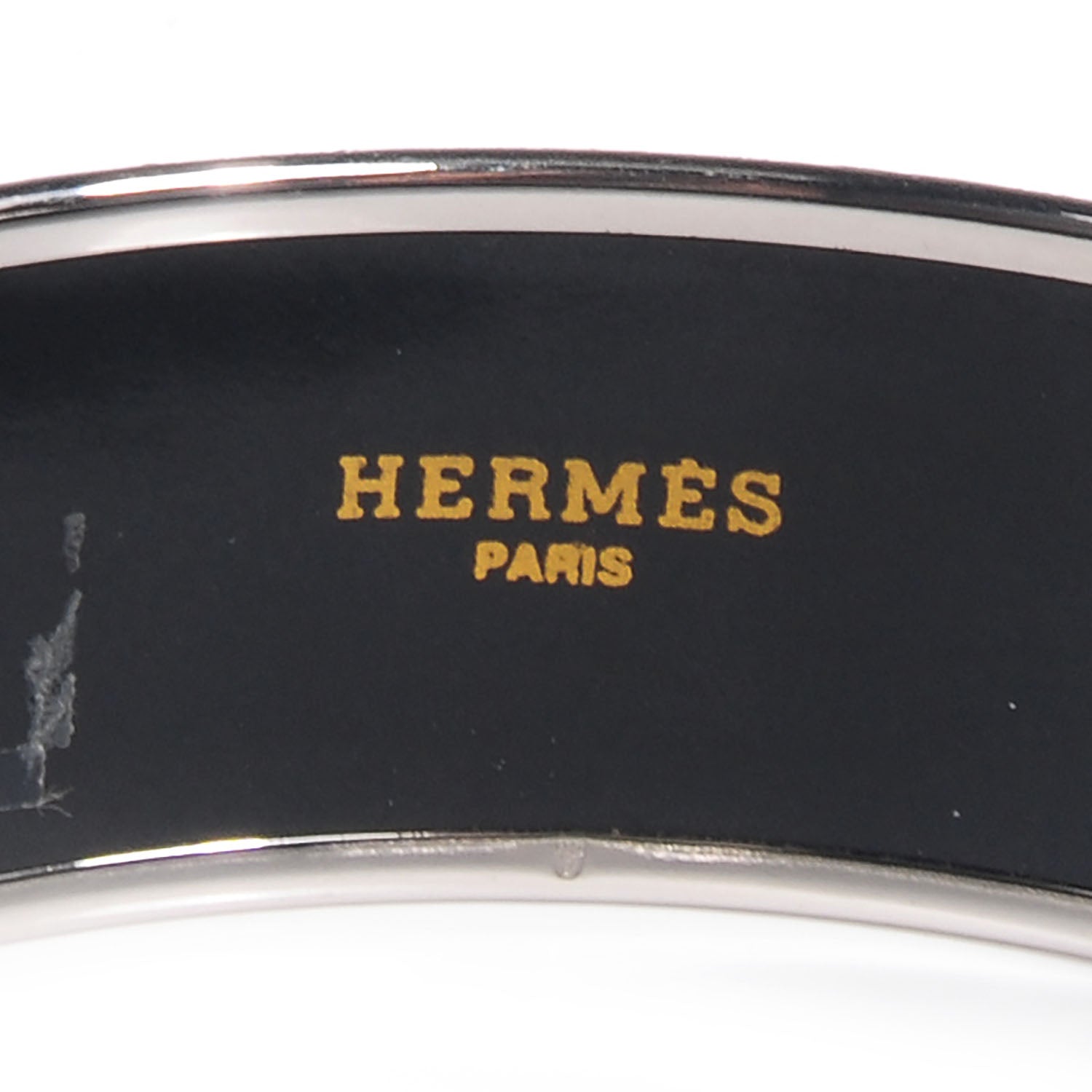 Hermes Enamel Printed Carriage Wide Bracelet 70 4 of 7