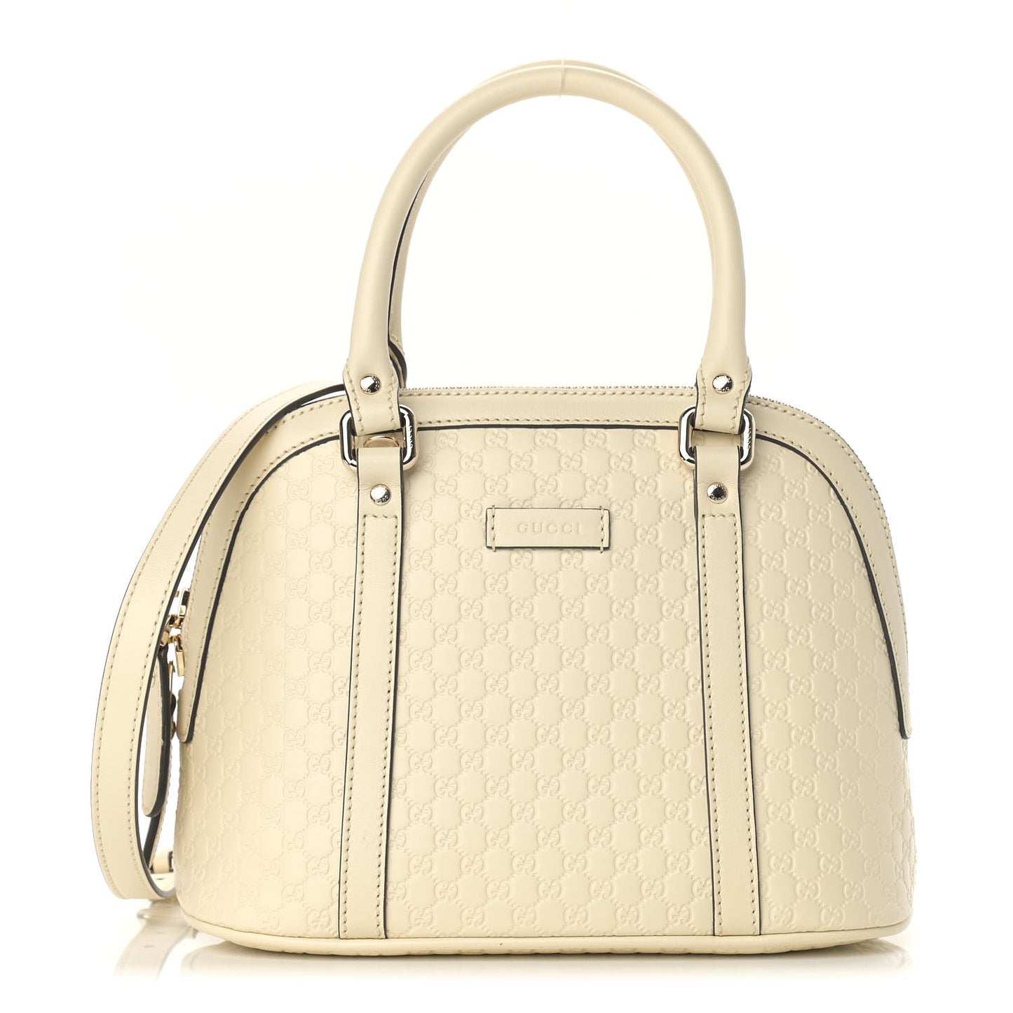 Soft Microguccissima Mini Dome Bag Ivoire