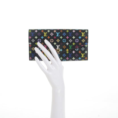 Louis Vuitton Monogram Multicolor Sarah Wallet NM Black Grenade 2 of 6