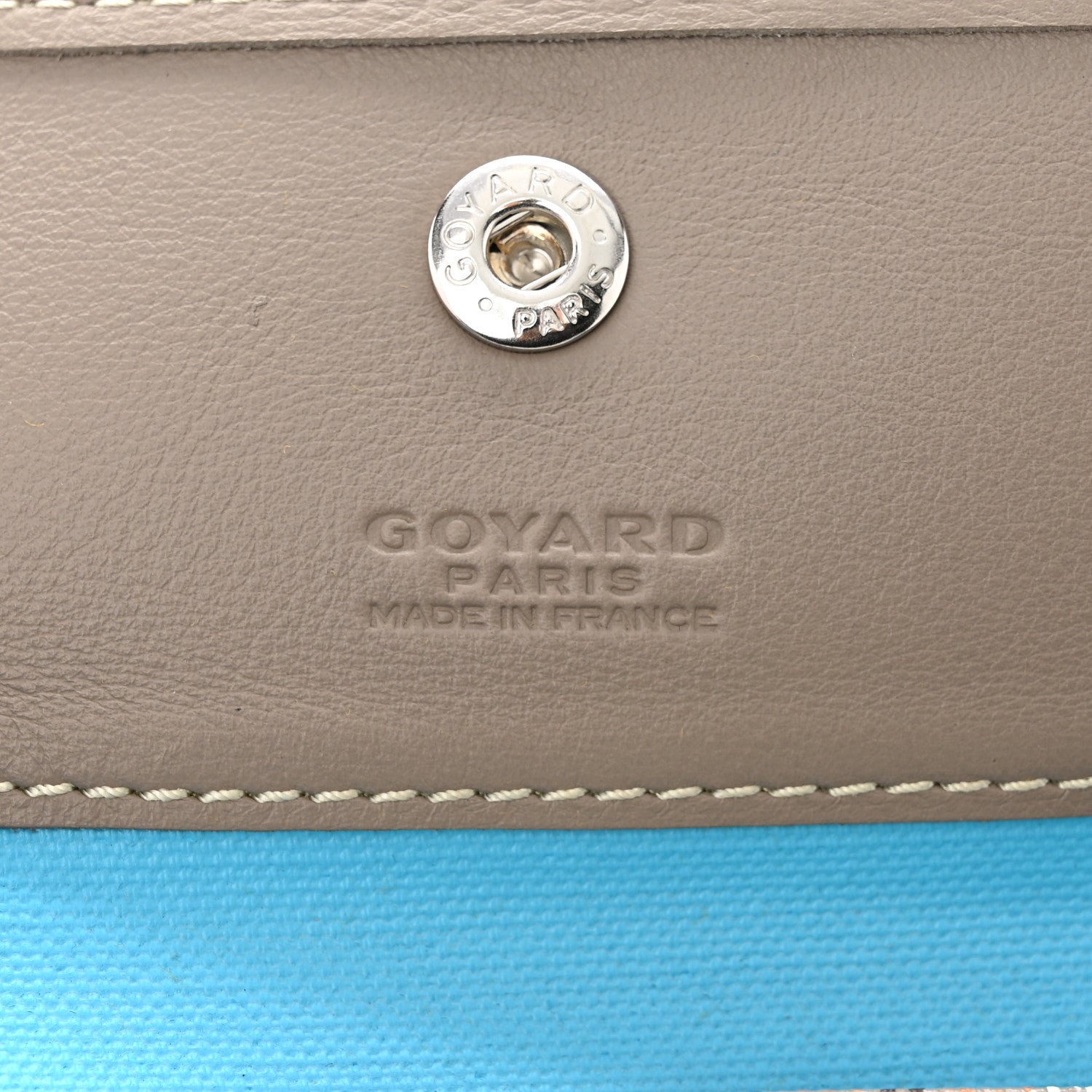 Goyard Goyardine Saint Louis Claire Voie GM Grege Turquoise 7 of 11