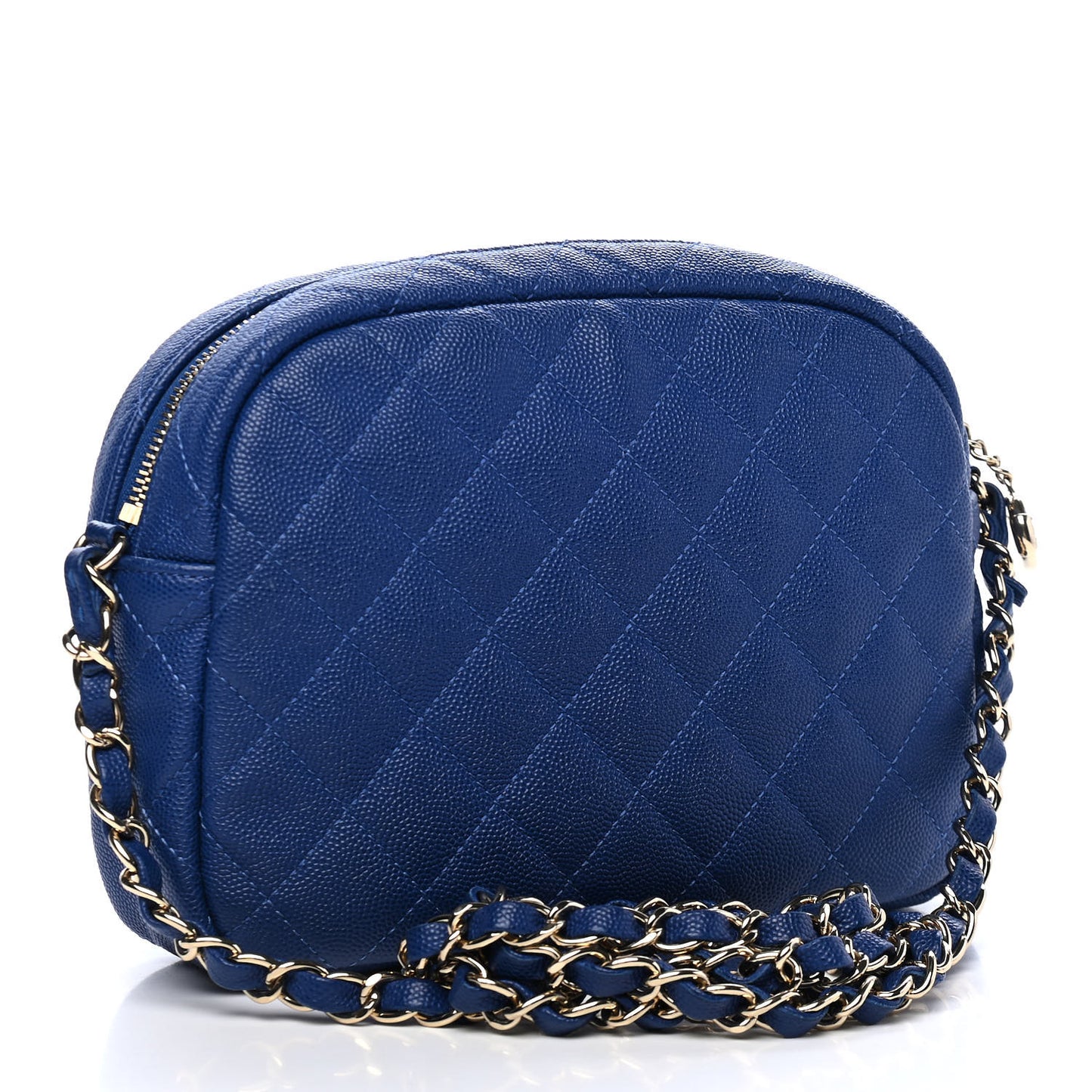 Caviar Quilted CC Day Camera Case Blue