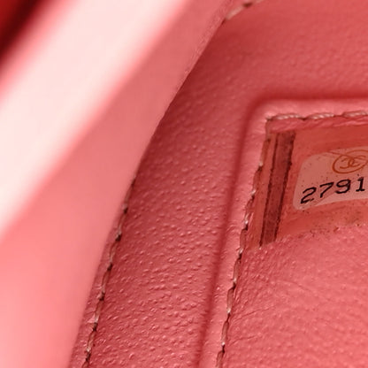 Chanel Caviar Quilted Small CC Filigree Vanity Case Pink 7 of 12