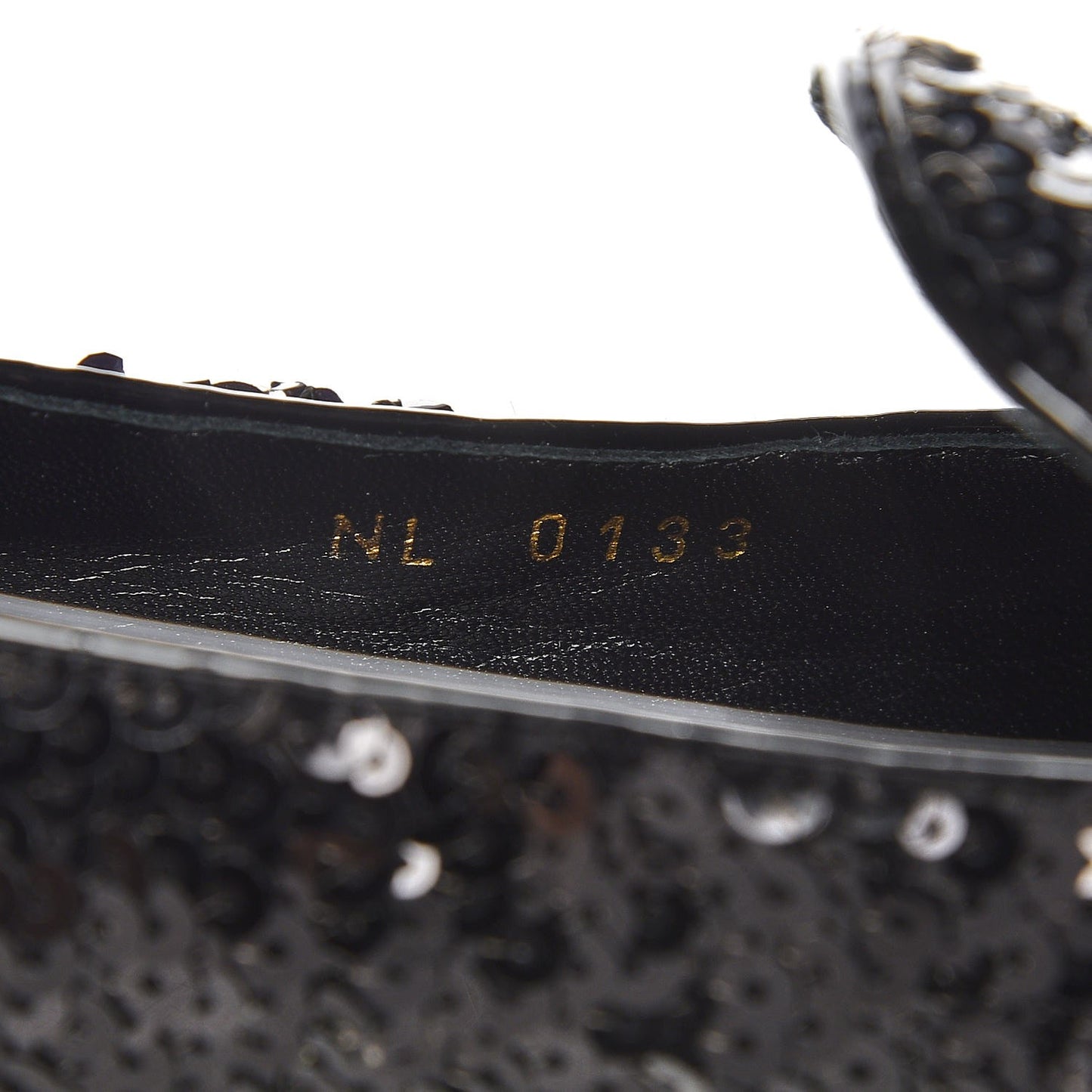 Sequin Loafers 37.5 Black
