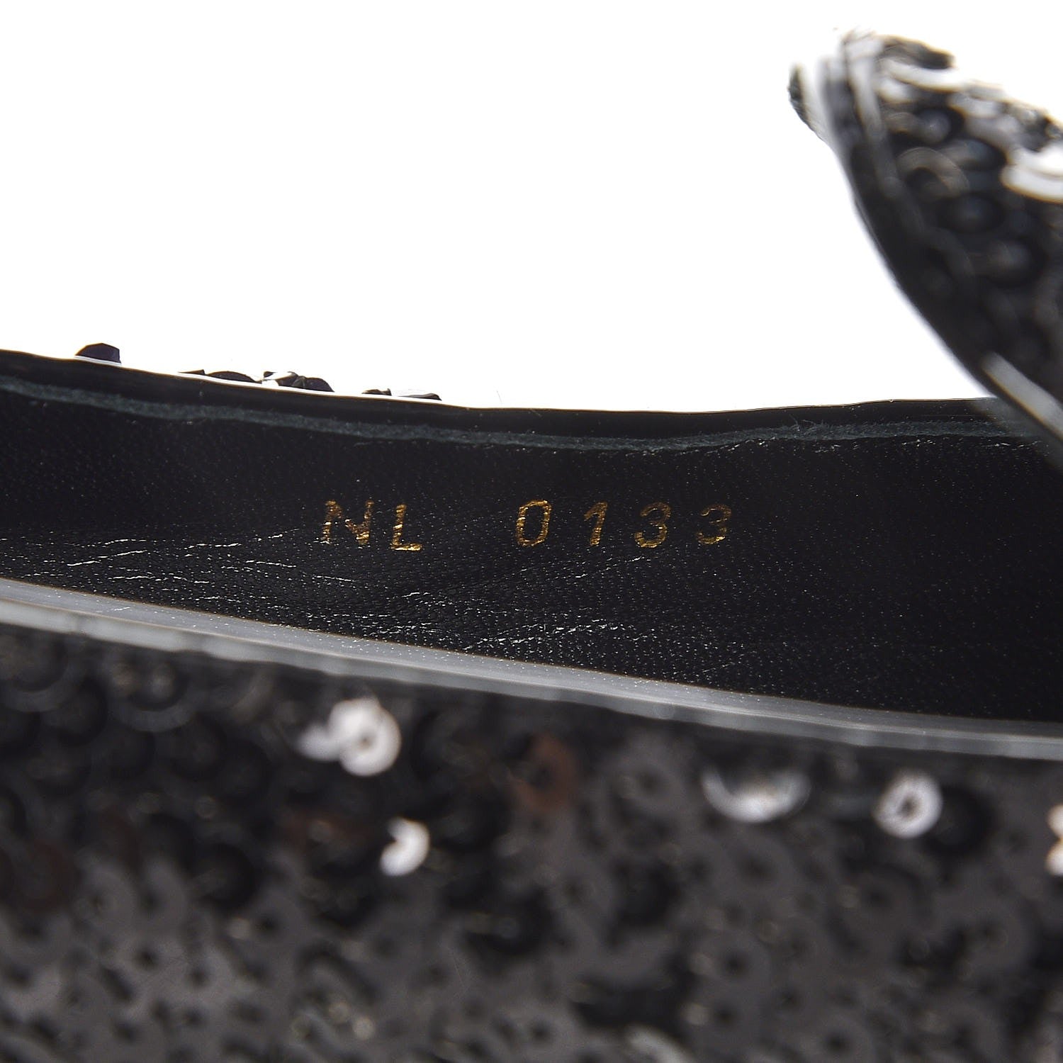 Louis Vuitton Sequin Loafers 37.5 Black 8 of 9