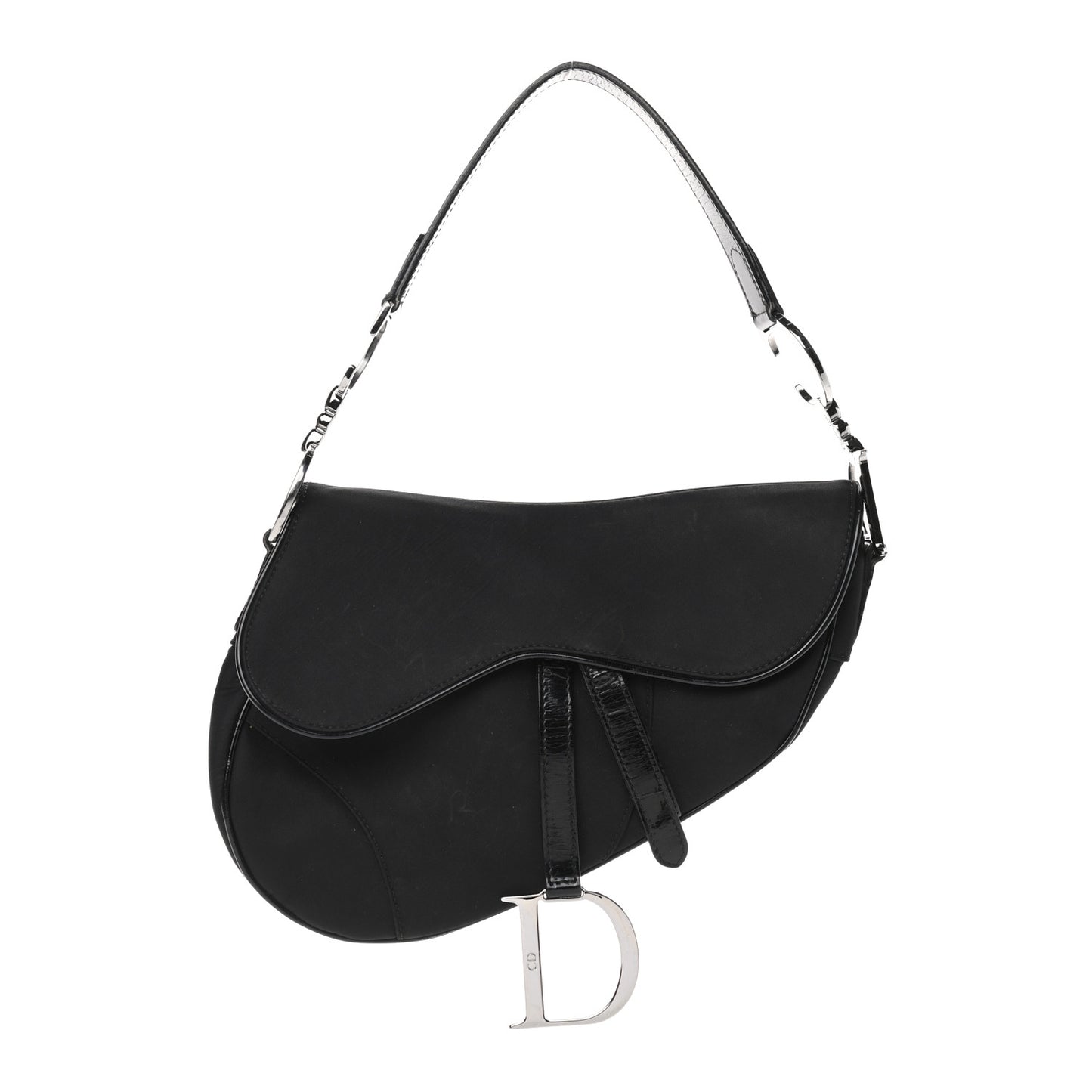 Nylon Saddle Bag Black