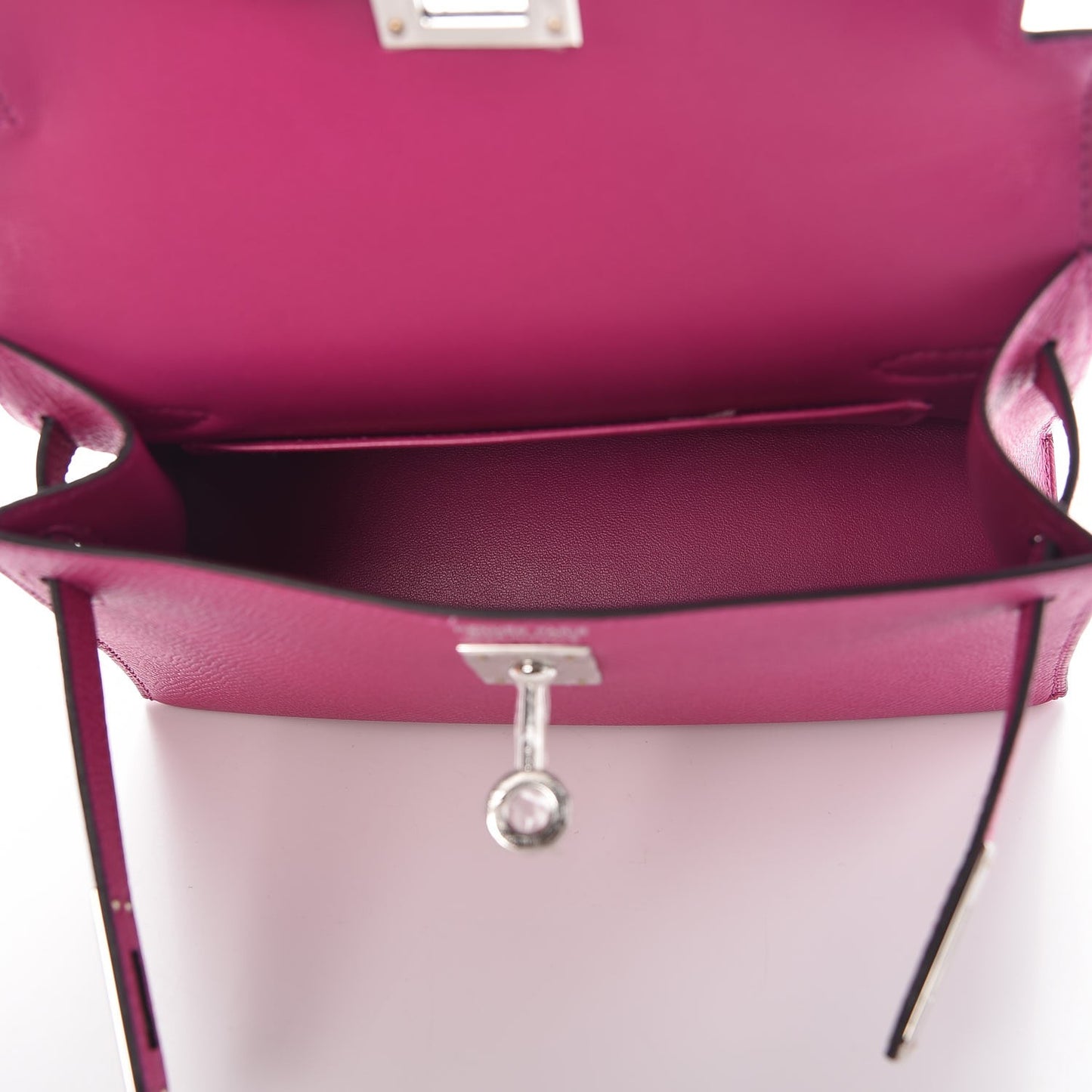 Epsom Mini Kelly Sellier 20 Rose Pourpre
