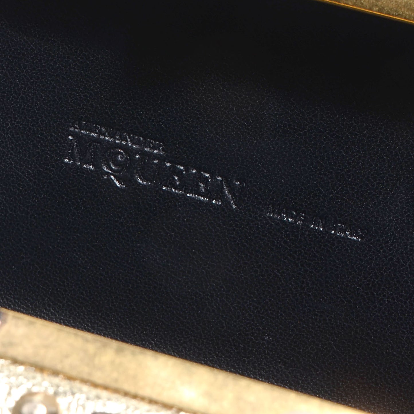 Bee Punk Skull Studded Box Clutch Gold