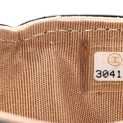 Chanel Caviar Quilted Filigree Card Holder Beige Black 8 of 13