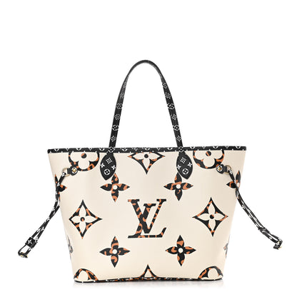 Louis Vuitton Monogram Giant Jungle Neverfull MM Ivory 3 of 12