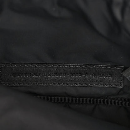 Balenciaga Sport Nylon Logo Embroidered Wheel Beltpack Black 7 of 10
