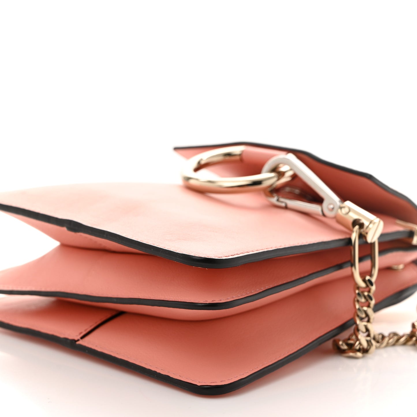Suede Calfskin Mini Faye Bracelet Bag Ideal Blush