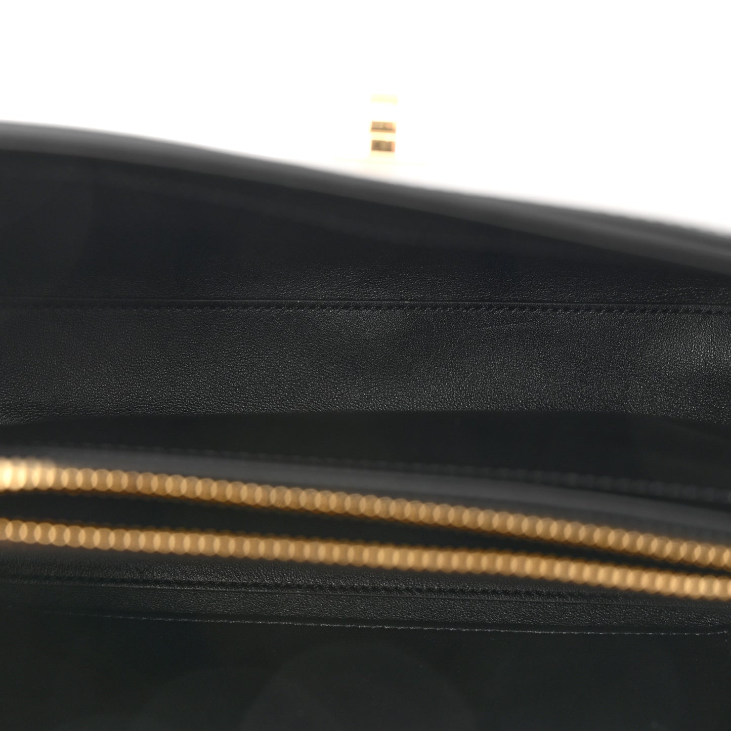 Satinated Calfskin Small 16 Top Handle Bag Black