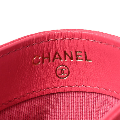 Chanel Caviar Quilted Card Holder Pink 6 of 9