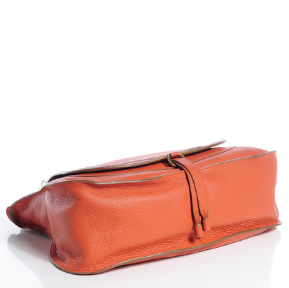 Chloe Calfskin Large Marcie Satchel Red Bush 6 of 12