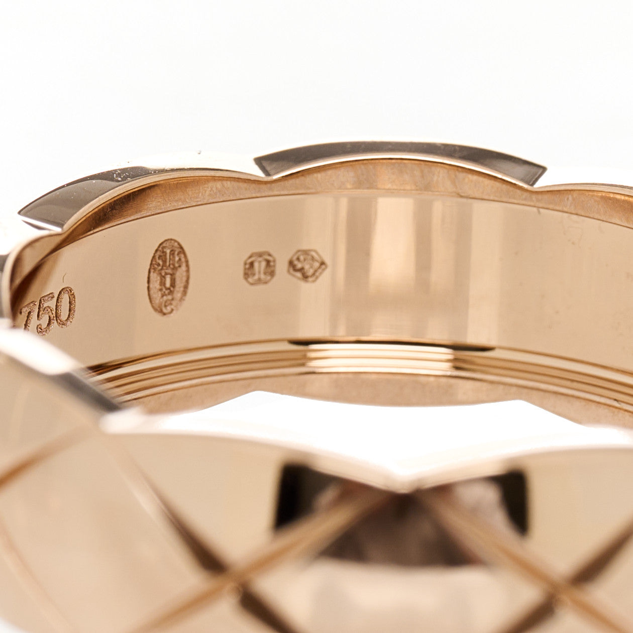18K Beige Gold Small Coco Crush Ring 58 8.5