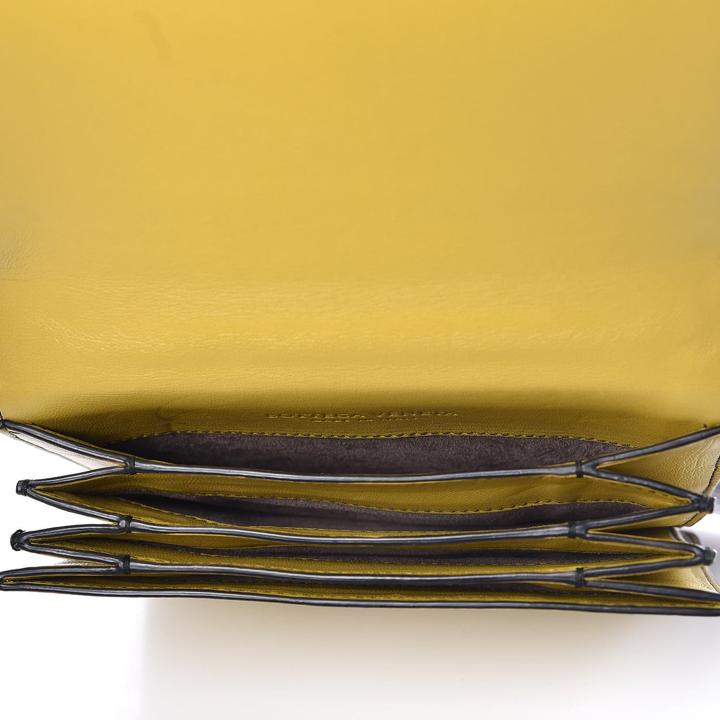 Nappa Intrecciato Chain Wallet Luteous