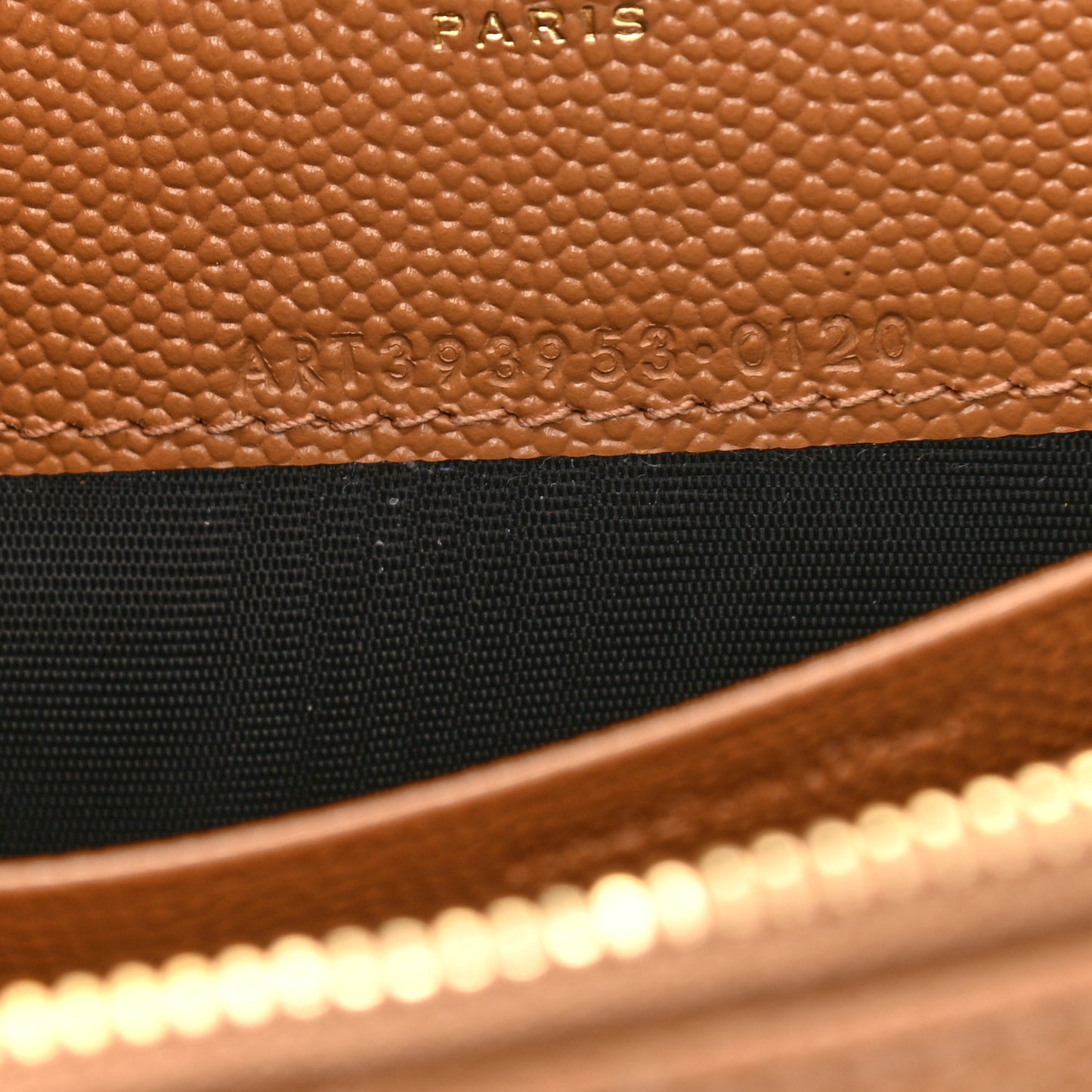 Grain De Poudre Matelasse Chevron Monogram Envelope Chain Wallet Dune