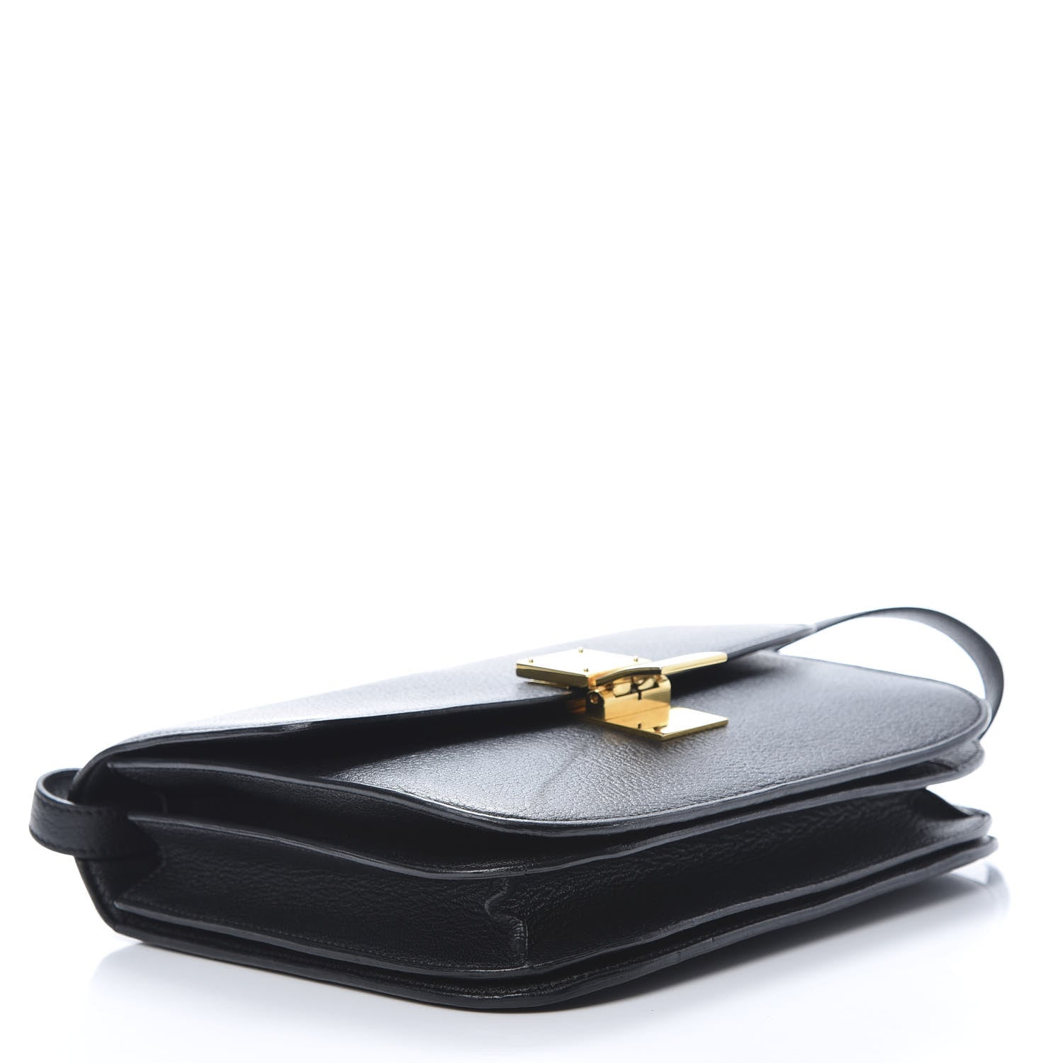 Celine Goatskin Medium Classic Box Flap Bag Black 4 of 16