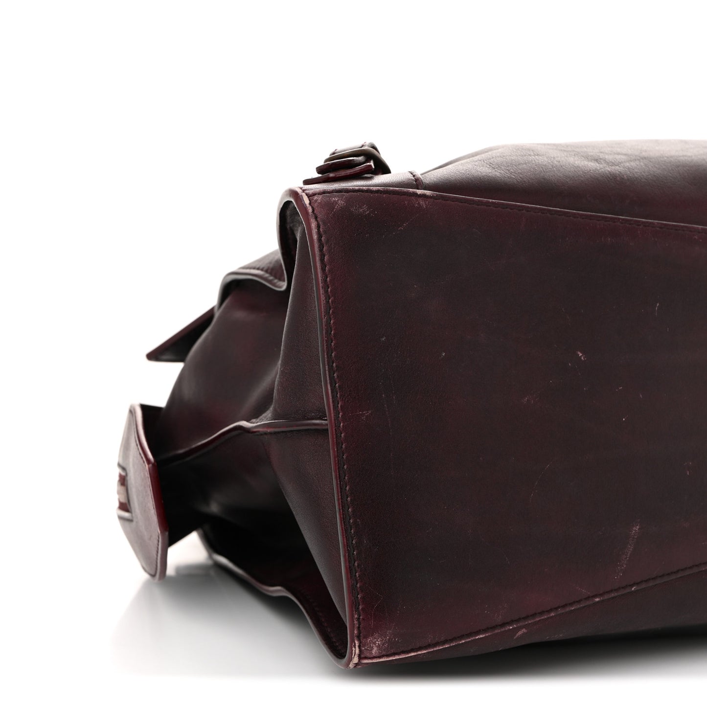Used Calfskin Rust Hardware Neo Classic City Burgundy