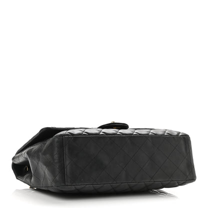Chanel Lambskin Quilted Maxi Single Flap Black 3 of 9