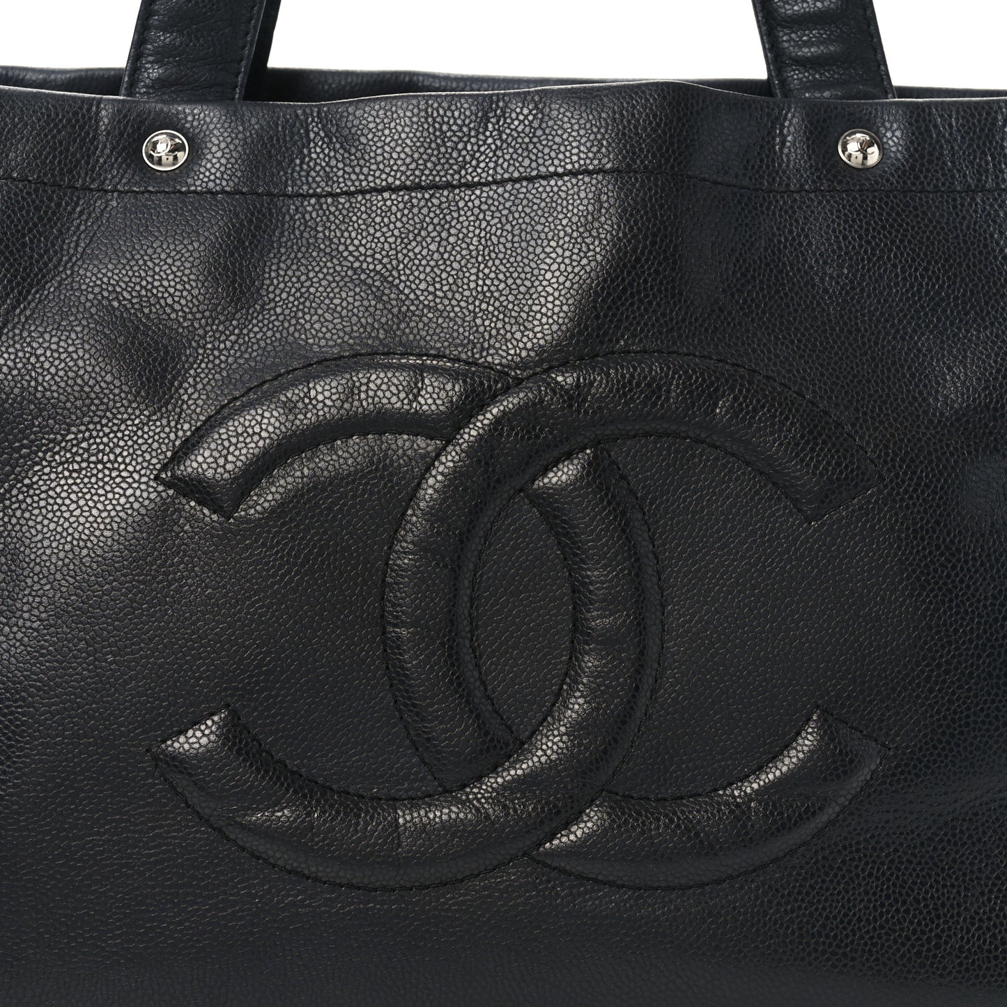 Caviar Executive Cerf Shopper Tote Black Black