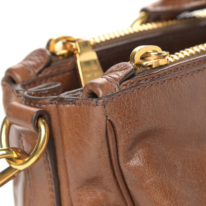 Prada Vitello Shine Boston Bag Palissandro 9 of 11