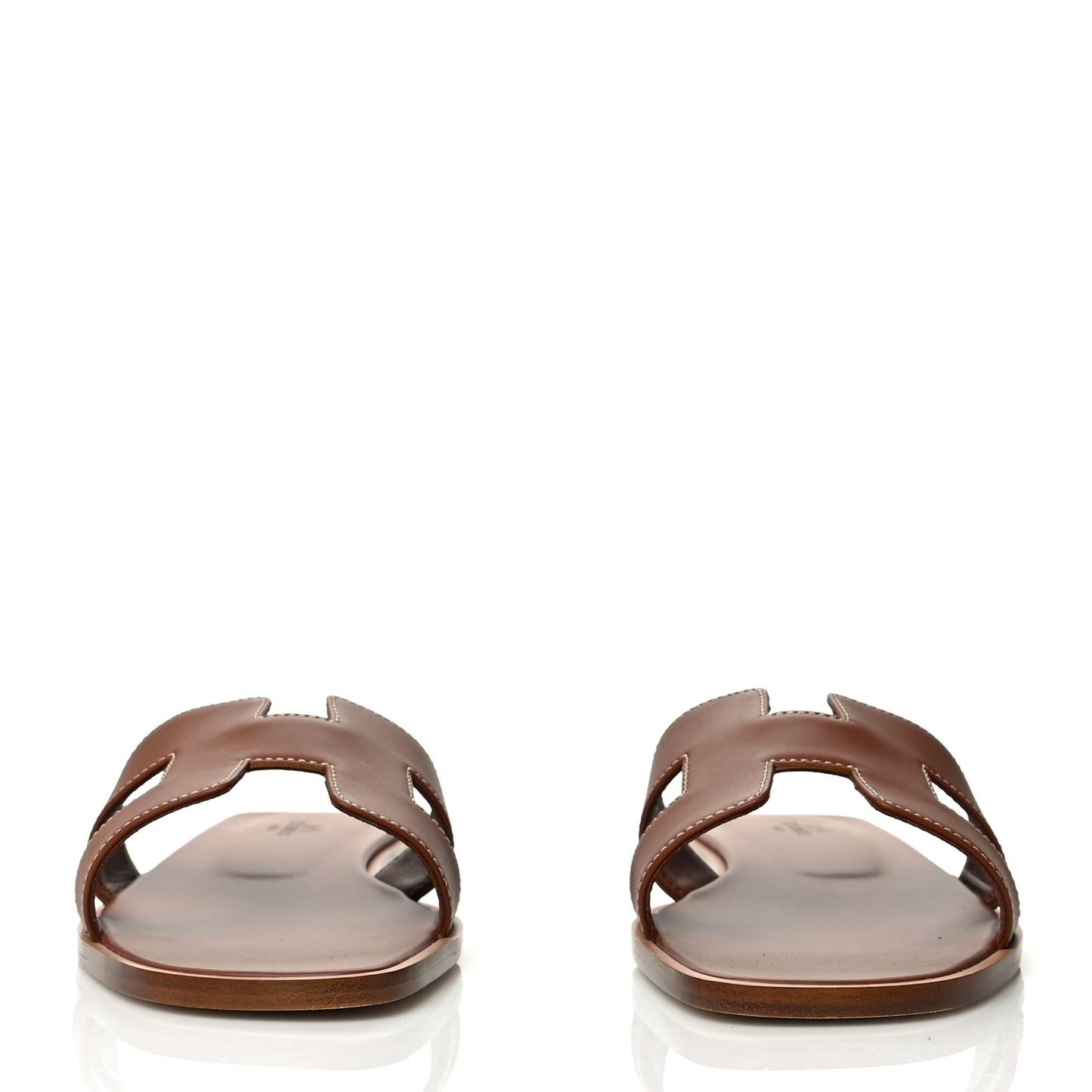 Box Calfskin Oran Sandals 39 Gold