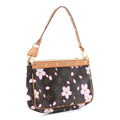 Louis Vuitton Monogram Cherry Blossom Pochette Accessories Brown 3 of 9