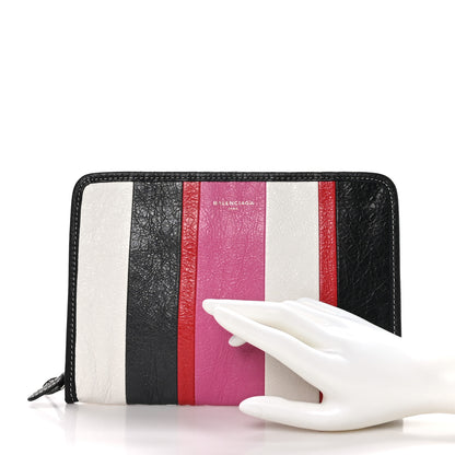 Balenciaga Agneau Arena Multicolore Bazar Pouch Rose Gris White Black Rouge 2 of 7
