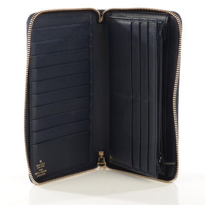 Gucci Microguccissima Large Zip Around Organizer Wallet Blue 6 of 8