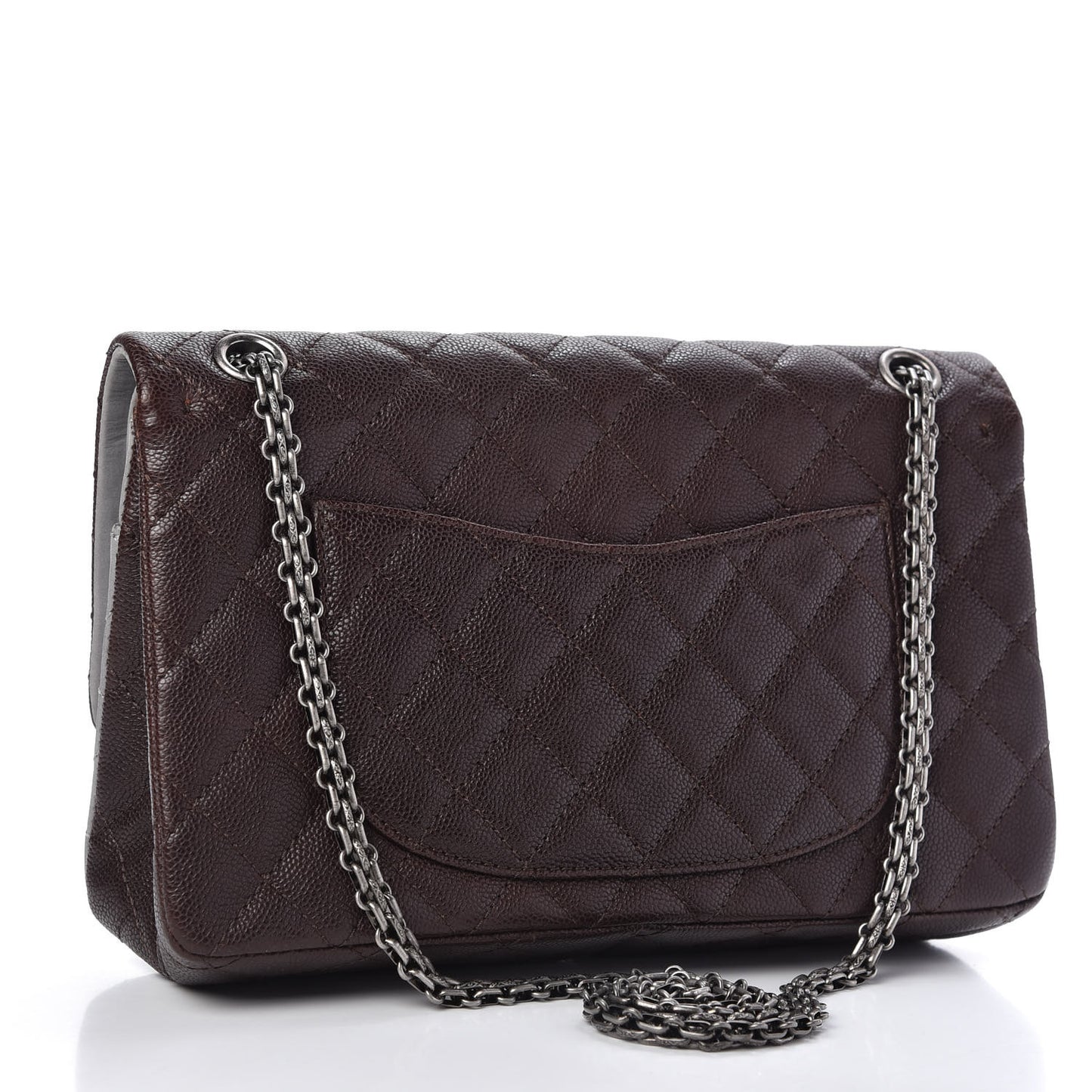 Caviar Iridescent Calfskin 2.55 Reissue 226 Flap Brown Grey