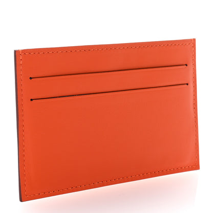 Hermes Swift Citizen Twill Card Case Orange Bleu Riviera Vert Vertigo 3 of 9