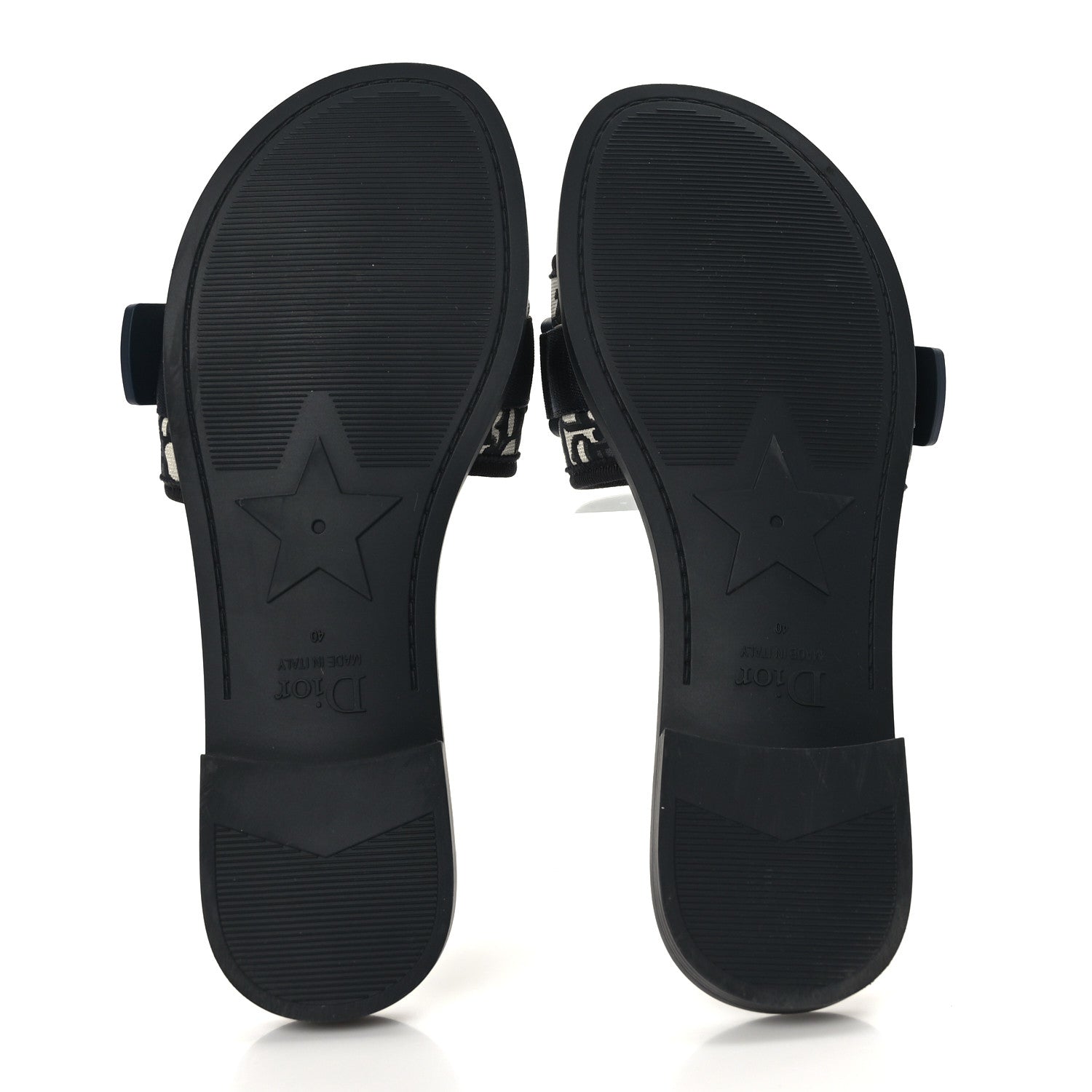 Christian Dior Nylon Oblique Dio(r)evolution Slide Sandals 40 Deep Blue 5 of 8
