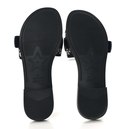 Christian Dior Nylon Oblique Dio(r)evolution Slide Sandals 40 Deep Blue 5 of 8
