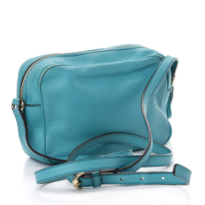 Gucci Pebbled Calfskin Small Soho Disco Bag Deep Cobalt 3 of 17