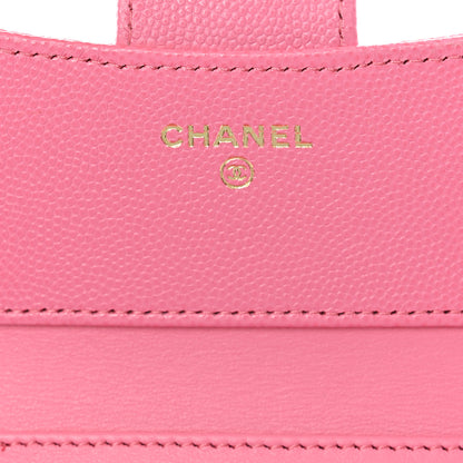 Chanel Caviar Quilted Compact Flap Wallet Pink 7 of 9