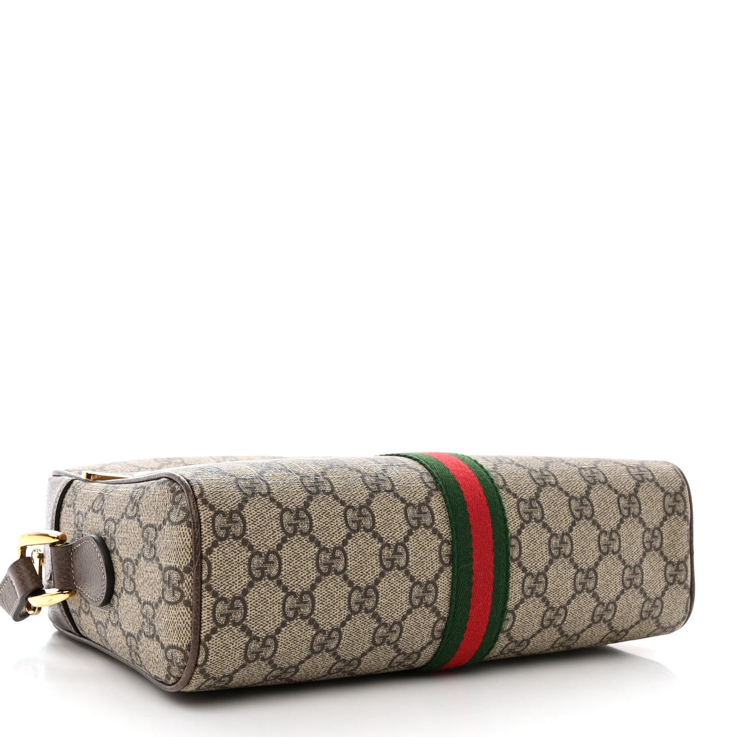 GG Supreme Monogram Web Small Ophidia Shoulder Bag Brown