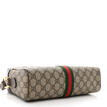 Gucci GG Supreme Monogram Web Small Ophidia Shoulder Bag Brown 4 of 10