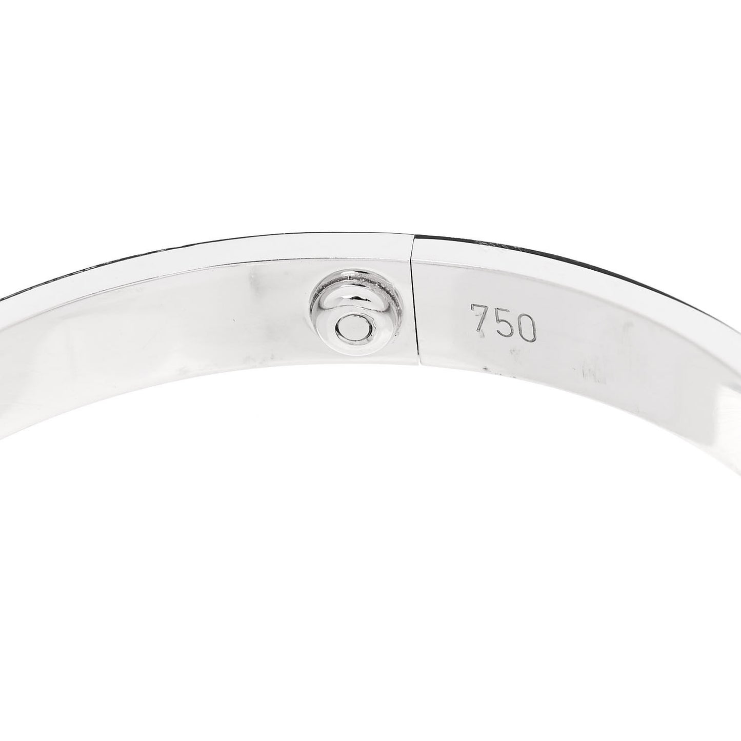 18K White Gold 4 Diamond LOVE Bracelet 18