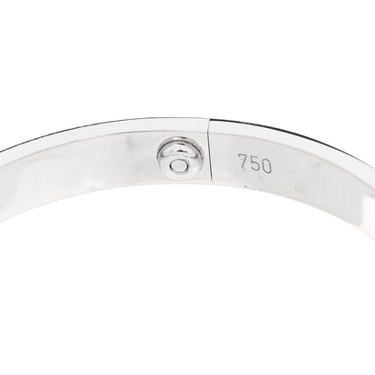 Cartier 18K White Gold 4 Diamond LOVE Bracelet 18 7 of 8