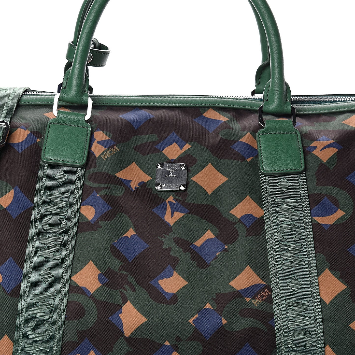 Nylon Camo Dieter Munich Weekender Bag Green