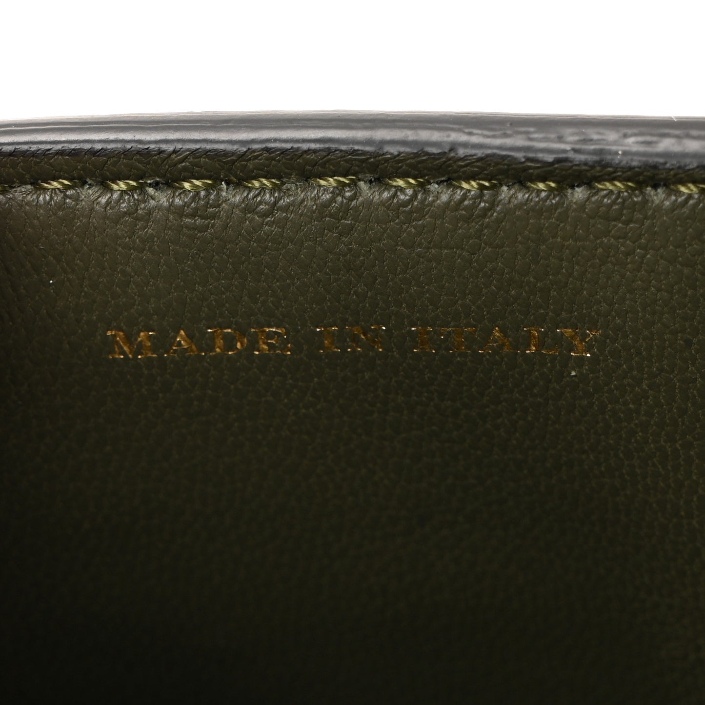 Alligator Bridle Micro Satchel Lime