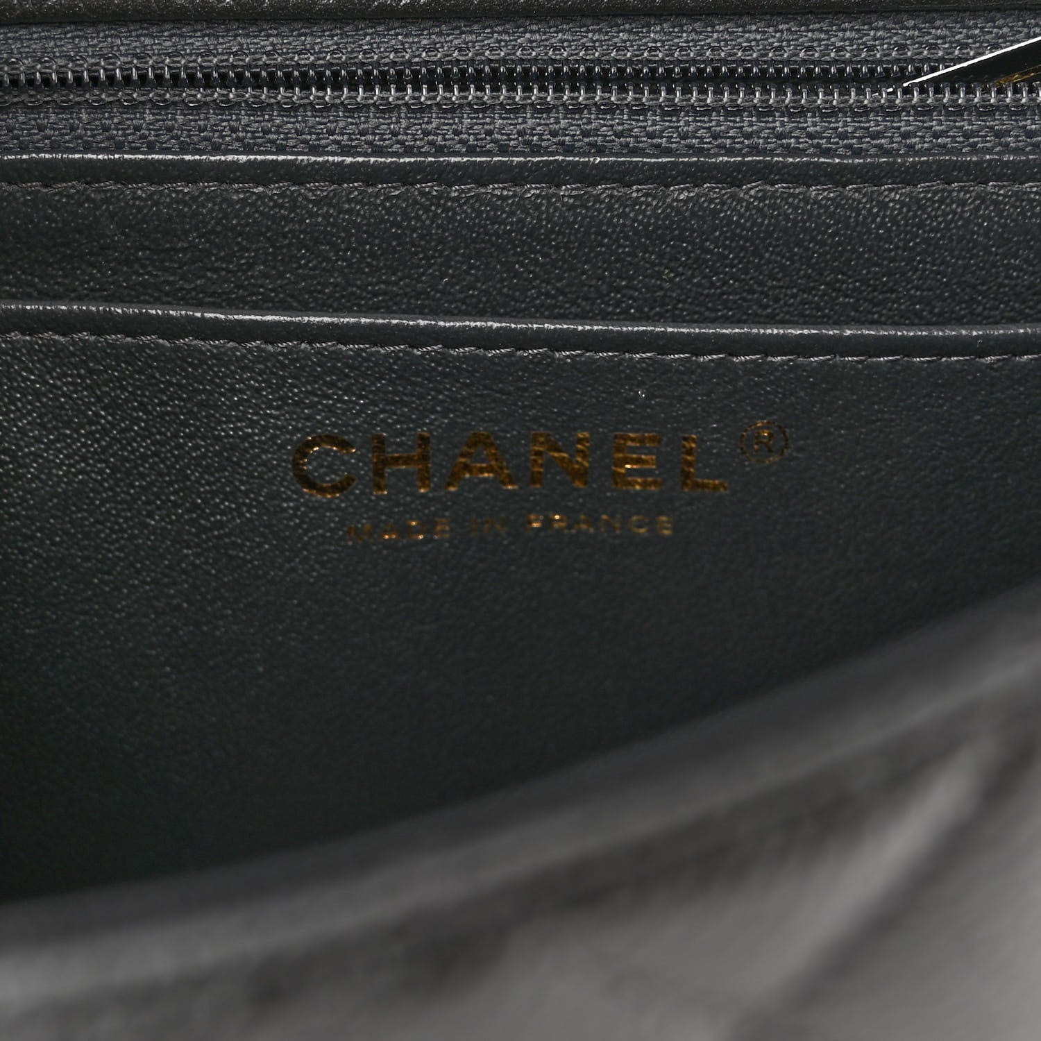 Chanel Caviar Quilted Mini Rectangular Flap Dark Grey 6 of 11