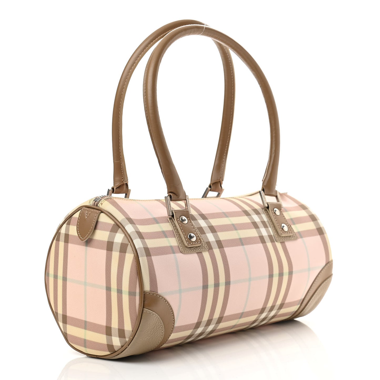 Candy Check Lola Barrel Shoulder Bag Pink