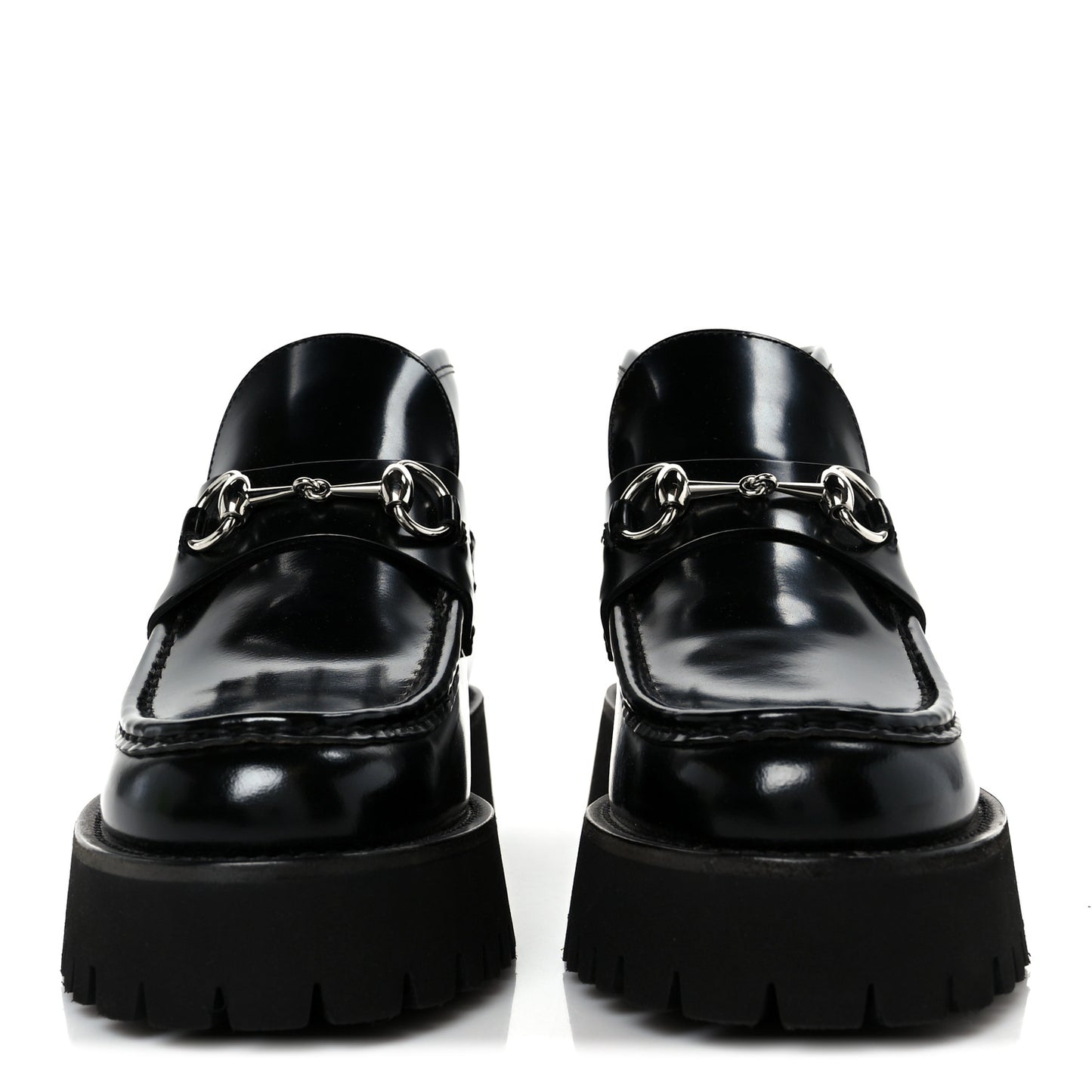 Cordovan Lux Womens Horsebit Platform Ankle Boots 39 Black