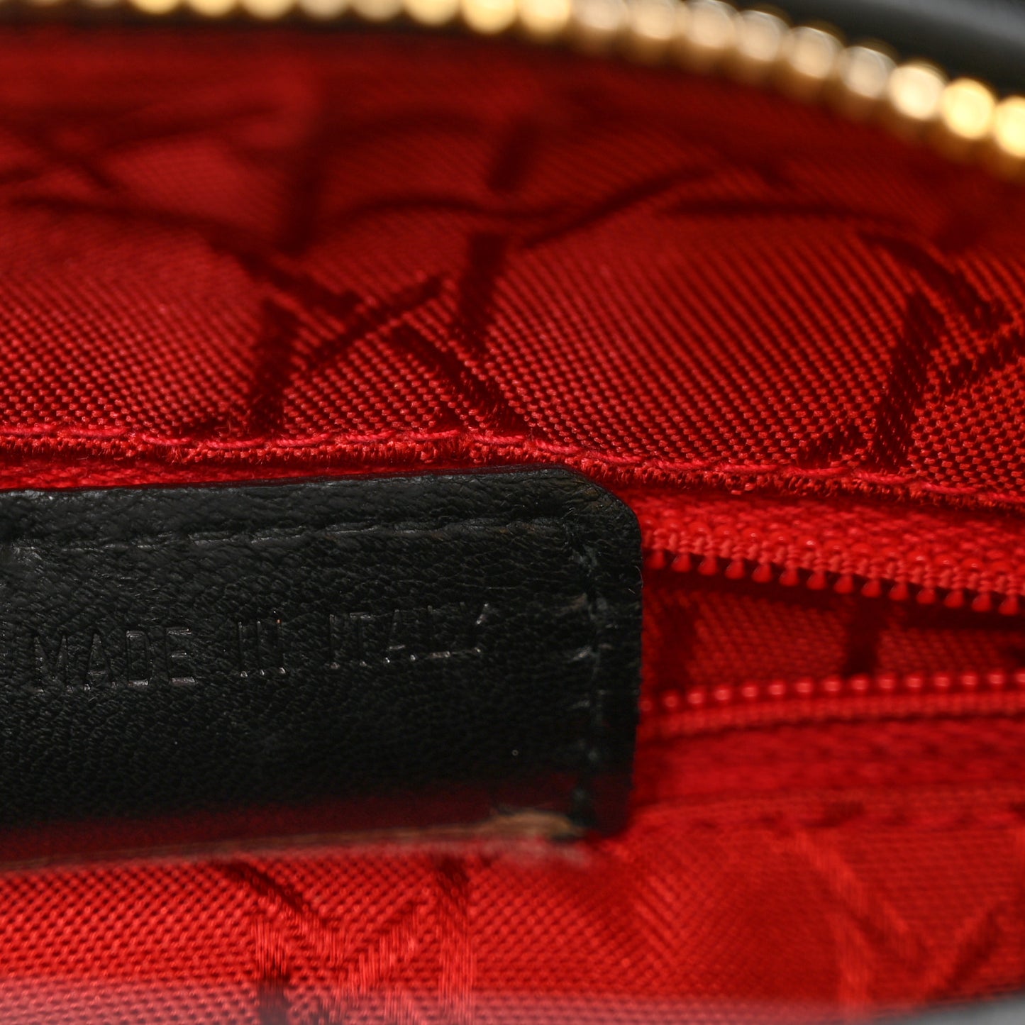 Lambskin Cannage Medium Lady Dior Black