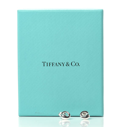 Tiffany Sterling Silver 9mm Elsa Peretti Eternal Circle Earrings 5 of 5