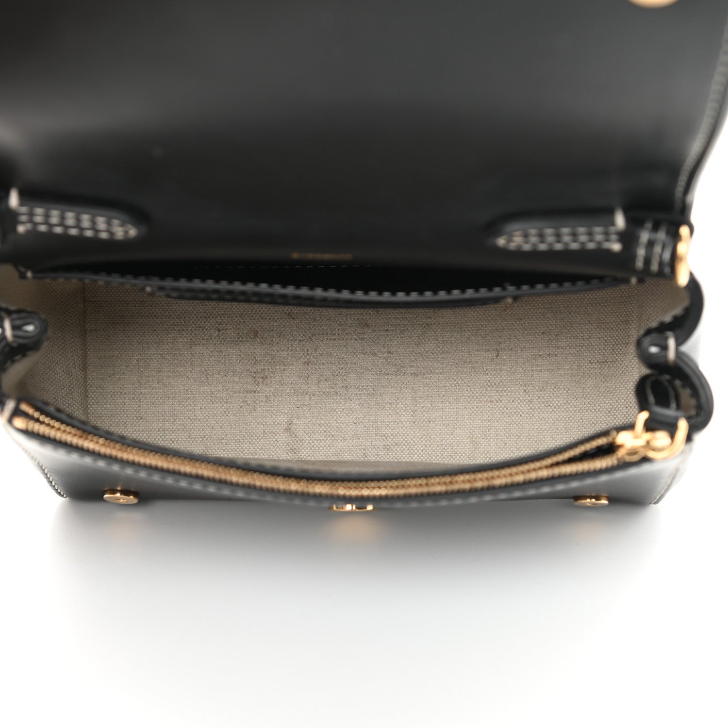 Burberry Smooth Calfskin Hackberry Crossbody Bag Black 5 of 18